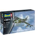 Сглобяем модел Revell Военни: Самолети - Хоукър Хънтър FGA.9 - 4t