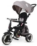 Сгъваема детска триколка QPlay - Rito Plus, Eva Wheels, Grey - 4t