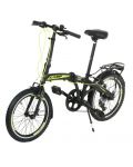 Сгъваем градски велосипед CAMP - Q10, 20", черен/жълт - 1t