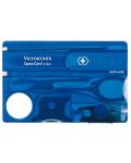 Швейцарски джобен нож-карта Victorinox SwissCard Lite - Син, 13 функции - 1t