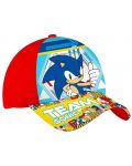 Шапка с козирка Disney - Sonic, 4+, 53 cm - 1t