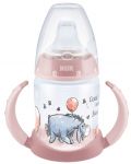 Шише за сок Nuk First Choice - Disney, 150 ml, розово, Йори - 1t