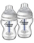 Комплект бебешки шишета Tommee Tippee Closer to Nature - Anti-Colic, 260 ml, 2 броя, асортимент - 2t