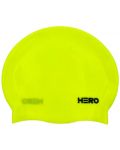 Шапка за плуване HERO - Silicone Swimming Helmet, жълта/черна - 1t