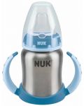 Шише от неръждаема стомана Nuk First Choice - 125 ml, синьо - 1t