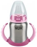 Шише от неръждаема стомана Nuk First Choice - 125 ml, розово - 1t