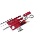 Швейцарски джобен нож-карта Victorinox SwissCard Lite - Червен, 13 функции - 2t