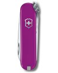 Швейцарски джобен нож Victorinox - Classic SD, Tasty Grape - 2t