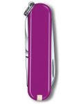 Швейцарски джобен нож Victorinox - Classic SD, Tasty Grape - 3t