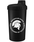 Шейкър American Supps - Bodybuilding, 600 ml, черен - 1t