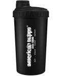 Шейкър American Supps - Bodybuilding, 600 ml, черен - 2t