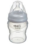Силиконово шише за подпомагане на храненето Vital Baby - Anti-Colic, 150 ml - 1t