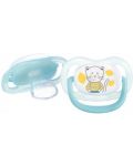 Силиконови залъгалки Bebe Confort - Physio Air, 2 броя, 6-18м, The Gardener Blue/Yellow - 1t