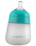 Силиконова бутилка Nanobebe - Flexy, 270 ml, минт - 1t