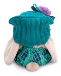 Плюшена играчка Budi Basa - Зайка Ми бебе, с тюркоазена шапчица, 15 cm - 4t