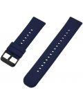 Силиконова каишка Xmart - Watch Band, 22 mm, синя - 1t