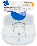 Силиконов лигавник KikkaBoo - Bear with me, Blue - 2t