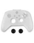 Силиконов кейс и тапи Spartan Gear, за Xbox Series, бял - 1t