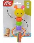 Бебешки дрънкалка с чесалка Simba Toys ABC - Гъсеница - 2t