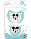 Силиконови залъгалки Stor - Cool Like Mickey, 0-6 м, 2 броя - 3t