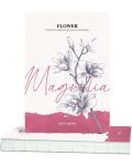 Скицник за рисуване Drasca Flower - Магнолия, 80 листа - 1t
