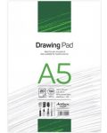 Скицник Drasca Drawing pad - 20 листа, бели листове, А5 - 1t