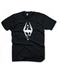 Тениска Skyrim - Dragon Symbol - черна, размер M - 1t