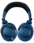 Слушалки Audio-Technica - ATH-M50xDS, черни/сини - 4t