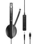 Слушалки с микрофон Sennheiser - EPOS Adapt 165, USB-C, черни - 5t
