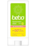 Слънцезащитен минерален стик Бебо - SPF 50+, 15 g - 1t