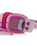 Детски слушалки с микрофон Emoji - Flip n Switch, розови/лилави - 2t