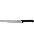 Сладкарски нож Victorinox - Fibrox, 26 cm, черен - 1t