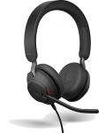 Слушалки с микрофон Jabra - Evolve2 40 SE, MS, черни - 1t