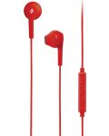 Слушалки с микрофон ttec - Rio In-Ear Headphones, червени - 1t