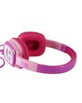 Детски слушалки с микрофон Emoji - Flip n Switch, розови/лилави - 7t