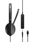 Слушалки с микрофон Sennheiser - EPOS SC 135, USB-C, черни - 4t