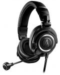 Слушалки с микрофон Audio-Technica - ATH-M50xSTS, черни - 1t