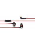 Слушалки с микрофон Sennheiser - CX 300S, червени - 3t