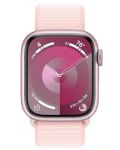 Смарт часовник Apple - Watch S9, Cellular, 41mm, Light Pink Sport Loop - 2t