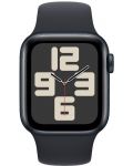 Смарт часовник Apple - Watch SE2 v2, 40mm, S/M, Midnight Sport - 1t