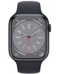Смарт часовник Apple - Watch S8, 45mm, Midnight - 2t