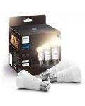 Смарт крушки Philips - HUE White, 9W, E27, A60, 3 бpоя, dimmer - 3t