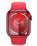 Смарт часовник Apple - Watch S9, Cellular, 41mm, Aluminum, S/M, Red - 2t