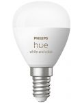 Смарт крушка Philips - Hue Ambiance Luster, 5.1W, E14, P45, RGB, dimmer - 4t