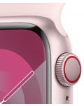 Смарт часовник Apple - Watch S9, Cellular, 41mm, Aluminum, S/M, Light Pink - 3t
