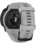 Смарт часовник Garmin - Instinct 2 Solar, 45mm, сив/черен - 3t
