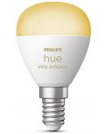Смарт крушка Philips - Hue Ambiance, 5.1W, E14, P45, dimmer - 2t