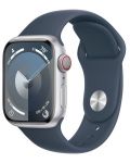 Смарт часовник Apple - Watch S9, Cellular, 41mm, Aluminum, M/L, Storm Blue - 1t