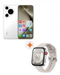 Смартфон Huawei - Pura 70 Pro, 6.8'', 12GB/512GB, бял + Watch Fit 3, 1.82'', Moon White - 1t