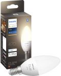 Смарт крушка Philips - HUE White, LED, 5.5W, E14, B39, dimmer - 3t